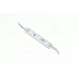 Діодний модуль 12V 3 SMD (5050)  0,72w колір світіння біл. (75mm*12mm) (ви-во Китай)