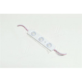 Діодний модуль 12V 3 LED (5730) з лінзою 1,2W колір світіння біл. (85mm*15mm) (ви-во Китай)