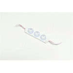 Діодний модуль 12V 3 LED (5730) з лінзою 1,5W колір світіння біл. (80mm*19mm) (ви-во Китай) 