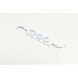 Діодний модуль 12V 3 LED (5730) з лінзою 1,5W колір світіння біл. (80mm*19mm) (ви-во Китай)