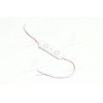 Діодний модуль 12V 2 LED (5730) з лінзою 1W колір світіння біл. (75mm*10mm) (ви-во Китай) 