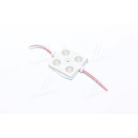 Діодний модуль 12V 4 LED (2835) з лінзою 1,6W колір світіння біл. (42mm*42mm) (ви-во Китай)