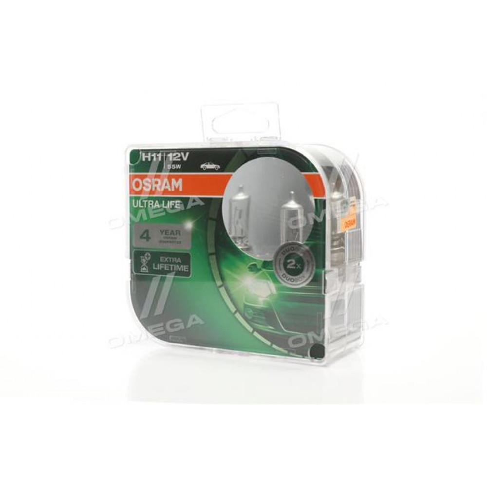 Лампа фарная H11 12V 55W PGJ19-2 ULTRA LIFE (компл.) (пр-во OSRAM)