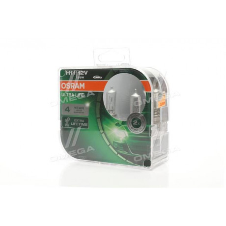 Лампа фарная H11 12V 55W PGJ19-2 ULTRA LIFE (компл.) (пр-во OSRAM)