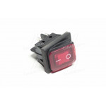 Перемикач клавішний герметичний ON/OFF 4к-т., підсвічування LED (12V), червоний (ви-во Китай) 