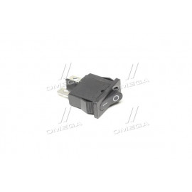 Перемикач клавішний ON/OFF 2к-т., прямокут., без підсв., чорний (ви-во Китай)