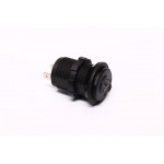 Гніздо прикур. під штекер урізне з кришкою, без проводу, з підсвічуванням (зелений) (вир-во Китай) 