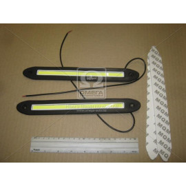 Вогні ходові денні 260х37х10mm COB-світлодіод 40шт (суцільне світіння), колір білий (ви-во Китай)