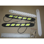 Вогні ходові денні 260х37х10mm COB-світлодіод 40ш (суцільне світіння), колір білий (ви-во Китай) 