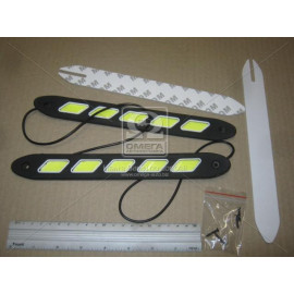 Вогні ходові денні 260х37х10mm COB-світлодіод 40ш (суцільне світіння), колір білий (ви-во Китай)