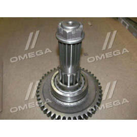 Вал вторинний КПП МТЗ в зборі з гайкою