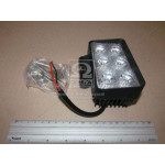Фара LED прямоугольная 18W, 6 ламп, 110*60*50мм, узкий луч 12/24V (Китай) 