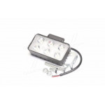 Фара LED прямокутна 18W, 6 ламп, 100*70*30мм, вузький промінь з лінзою 12/24V (Китай) 