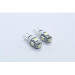 Лампа LED б / ц габарит і панель приладів T10 5SMD W5W 12V WHITE 2шт. блістер <TEMPEST> 