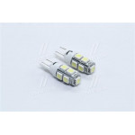Лампа LED б / ц габарит і панель приладів T10 9SMD W5W 12V WHITE 2шт. блістер <TEMPEST> 