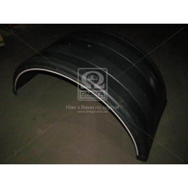 Крыло колеса прицеп, КАМАЗ,ЕВРО,  двускатное (белая окантовка) (TEMPEST)