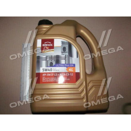 Олива моторн. BREXOL Ultra Plus GN 5W40 API SN / CF LS (Каністра 4л)  Олива моторн. BREXOL Ultra Plus GN 5W40 API SN / CF LS (Каністра 4л)