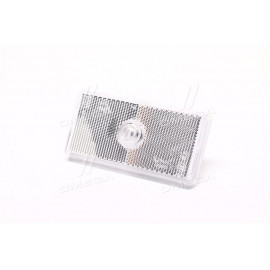 Фонарь габарит. передний со световозращ., белый, 24В, пластм. корпус, 100x50x65 (Руслан-Комплект)