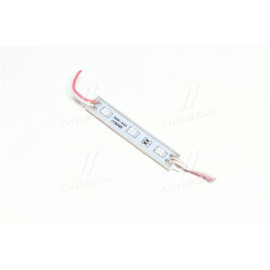 Діодний модуль 12V 3 SMD (5050)  0,72w колір світіння червоний (75mm*12mm) (ви-во Китай)