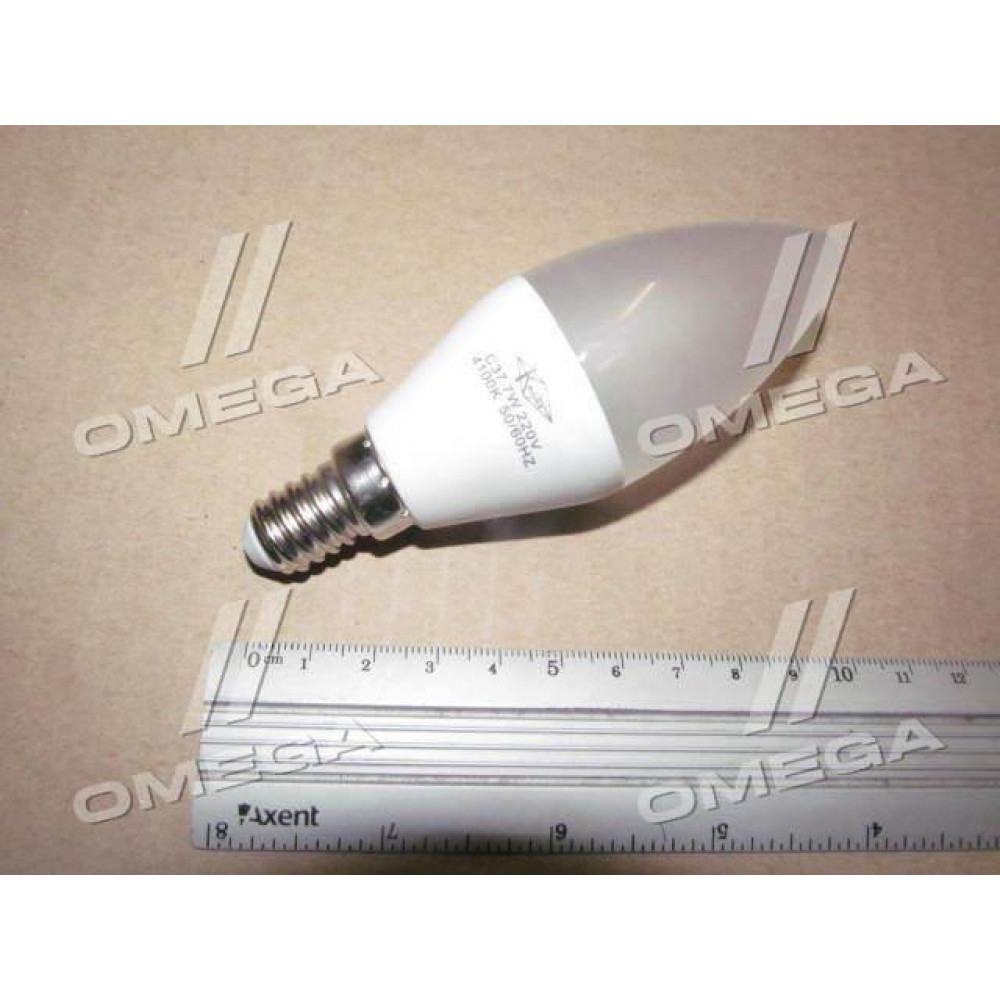 Лампа светодиодная 220V, E14, 7W, 4100K, С37 (пр-во Китай)