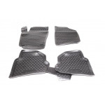 Килимки в салон VW Polo 2010->, 4 шт. сивий. (поліуретан) (в-во NOVLINE) 