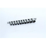 Набор головок на планке 10,11,12,13,14,15,17,19,22,24. - 1/2", 10ед.(про-во INTERTOOL) 