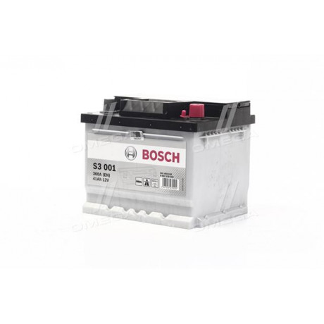 Аккумулятор   41Ah-12v BOSCH (S3001) (207x175x175),R,EN360