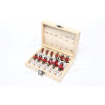 Набор фрез калевочных, 12 шт.(про-во INTERTOOL) 