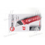 Нож с выдвижным трапециевидным лезвием, металлический корпус(про-во INTERTOOL) 