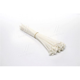 Хомут пластиковий 7,6x350мм, (100 шт / упак), білий (в-во INTERTOOL)