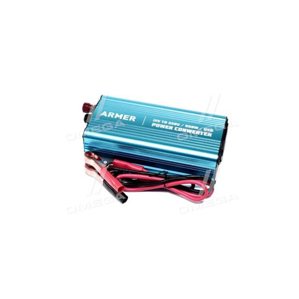 Преобразователь напряжения 12V-220V/550W/USB/мод.волна <ARMER>