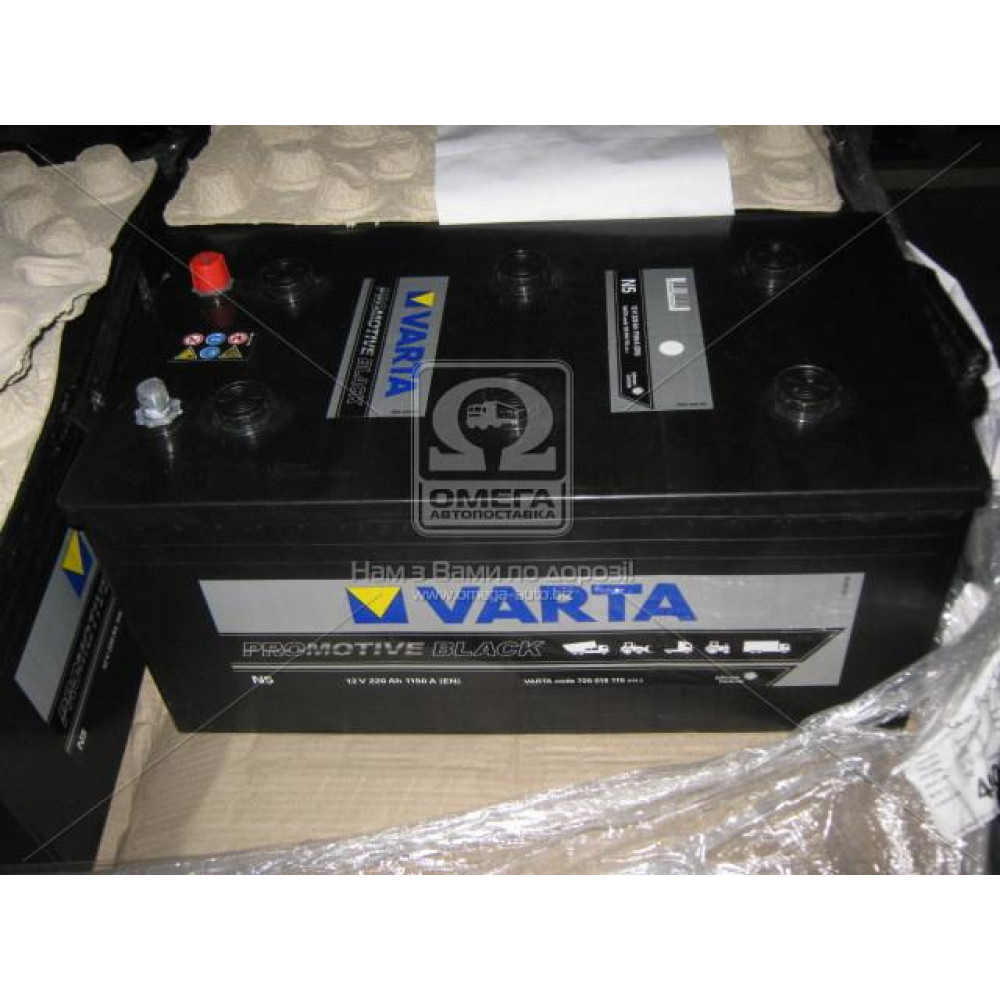 Аккумулятор  220Ah-12v VARTA PM Black(N5) (518х276х242),полярность обратная (3),EN1150