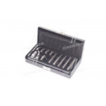 Набір насадок викруткових YATO : "SPLINE", L= 30, 75 мм, адаптер 1/2", металевий кейс. 11 шт [20], ш 