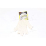 Рукавиці трикотажні білі (3 нитки; 70- бавовна, 30- поліестер), розм. 10, пар 