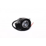 Фара LED кругла 10W, 1 лампа + лінза, 55*65мм, широкий промінь 12/24V (Китай) 