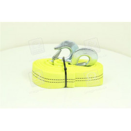 Трос буксирувальний 6т. 50мм. 4,5/5,0м. С-гак, жовтий, <ДК>