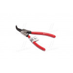 Щипці для зняття стопорних кілець вигнуті на разжим 180мм (в-во INTERTOOL) 