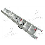 Драбина алюмінієва 3-х секційна універсальна розкладна 3 * 11ступ. 7.33м (в-во INTERTOOL) 