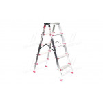 Драбина алюмінієва двостороння 5 ступенів, висота 1100мм (в-во INTERTOOL) 