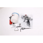 Краскопульт пневм HVLP II проф, форсунка 1.3мм, верхний пласт бачок 600 мл., 2бар(про-во INTERTOOL) 