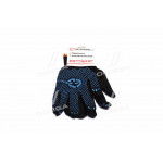 Перчатка из полиэстера 100 , с ПВХ точкой, класс вязки 10, цвет черный(про-во INTERTOOL) 