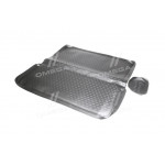 Килимок в багажник RENAULT Logan 2004-2009, 2010 ->, сивий. (поліуретан) (вир-во NOVLINE) 