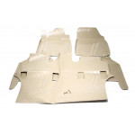 Килимки в салон LEXUS LX570 2007-2012, 4 шт. (поліуретан, бежеві) (вир-во NOVLINE) 