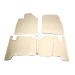 Килимки в салон TOYOTA Land Cruiser Prado 01/2003-12/2009, 4 шт. (поліуретан, бежеві) (вир-во NOVLIN 