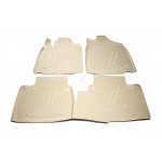 Килимки в салон LEXUS ES350 10/2010-2012 4 шт. (поліуретан, бежеві) (вир-во NOVLINE) 