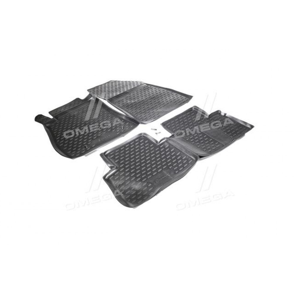 Килимки в салон NISSAN Juke, 2010-2014, 2014-> гачок T/L 4 шт. (поліуретан) (вир-во NOVLINE)