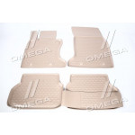 Килимки в салон BMW 5 2003-2010, сед., 4 шт. (поліуретан, бежеві) (вир-во NOVLINE) 