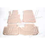 Килимки в салон BMW X3 2008 ->, 4 шт. (поліуретан, бежеві) (вир-во NOVLINE) 