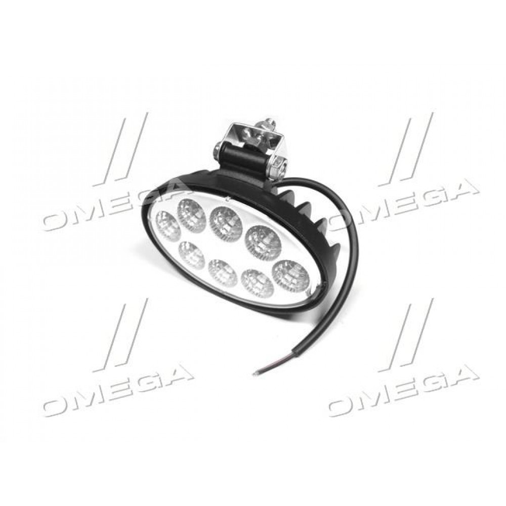 Фара LED овал 24W, 8 ламп, 140*80*55мм, вузький промінь 12/24V (Китай)