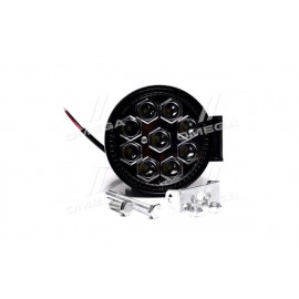 Фара LED кругла 27W, 9 ламп, 110*45мм, вузький промінь 12/24V (Китай)